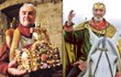 Čech pomyslně předal korunu Suchařípovi. David Suchařípa jako Karel IV. kynul nejen davu, ale i Vladimíru Čechovi do nebe