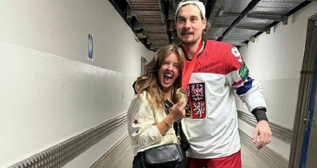David Tomášek se svou ženou.