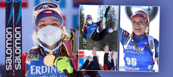 Mistryně Markéta Davidová si zlatem vydělala více peněz než předchůdkně Gabriela Koukalová.