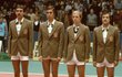 1980 - Šmíd, Lendl, Složil a Kodeš (zleva) a jejich pověstná fešná saka...