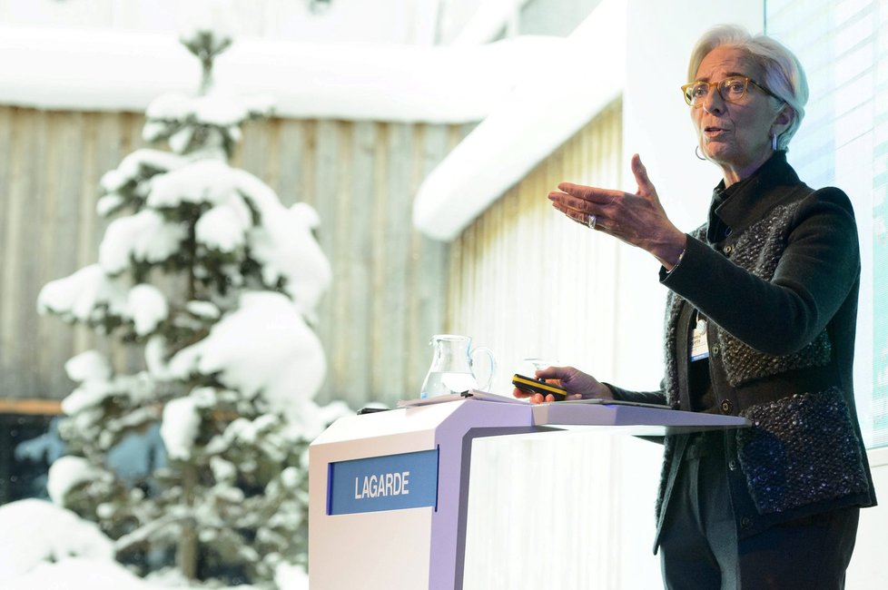 Světové ekonomické fórum v Davosu 2016: Šéfka MMF Lagarde