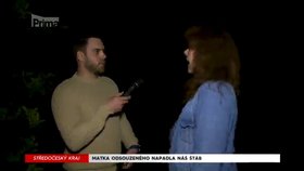 Matka při konfrontaci s reportérem