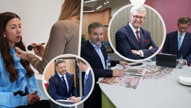 Zákulisí debat Blesku: Pirátka Stojanová, Rakušan (STAN), Koten (SPD), Havlíček (ANO) i Kupka (ODS)