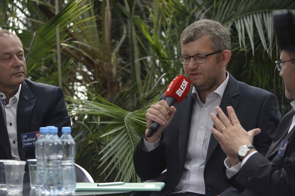 Ivo Slavotínek z Koalice pro Olomoucký kraj v debatě Blesku