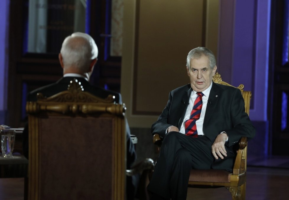 Miloš Zeman v prezidentské debatě na ČT