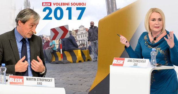 Hrozí teror v Česku? Politici v debatě Blesku ztrhali zátarasy v centru Prahy