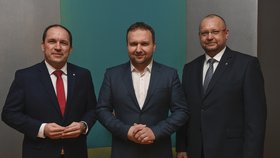 Tři kandidáti na předsedu KDU-ČSL: Marek Výborný, Marian Jurečka a Jan Bartošek