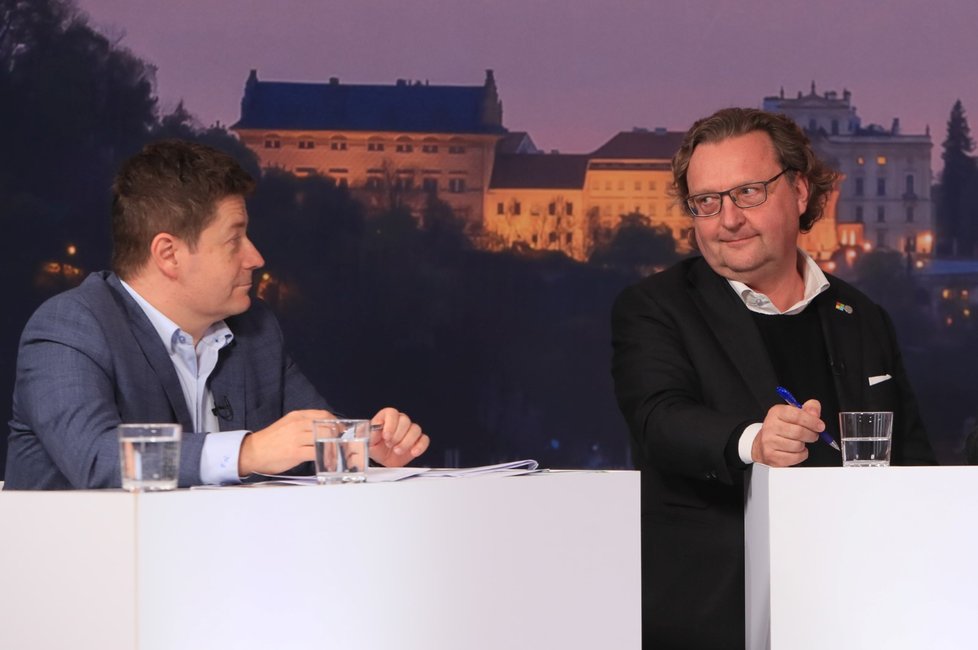 Předvolební debata Blesku, boj o Prahu: Kandidáti Petr Hlaváček (STAN) a Patrik Nacher (ANO) 19.9.2022)