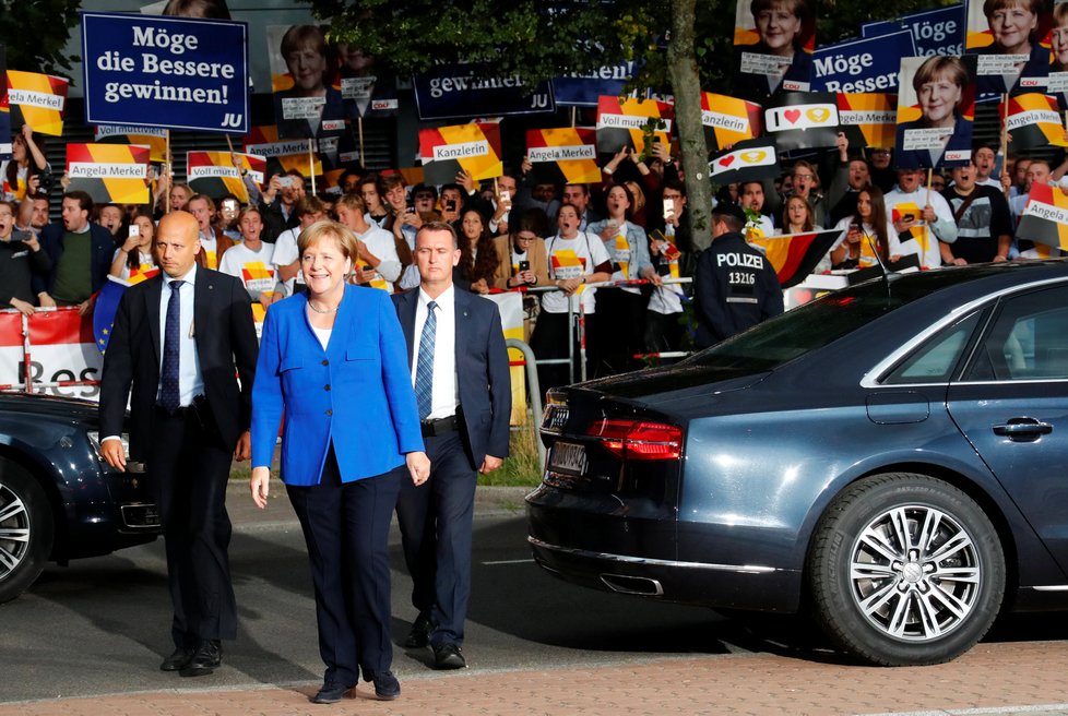 Předvolební debata mezi kancléřkou Angelou Merkelovou (CDU) a Martinem Schulzem (SPD)