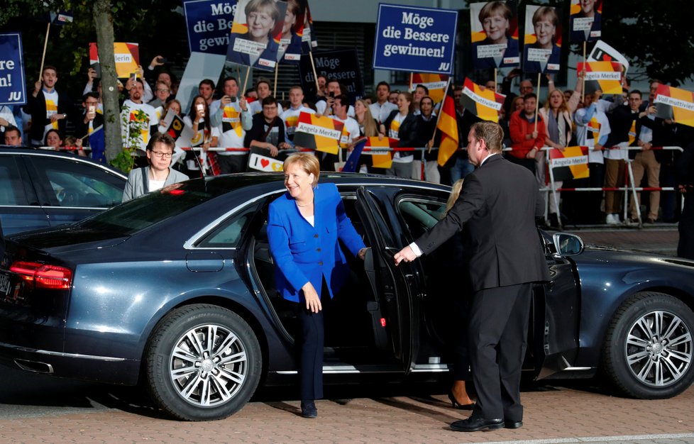 Předvolební debata mezi kancléřkou Angelou Merkelovou (CDU) a Martinem Schulzem (SPD)