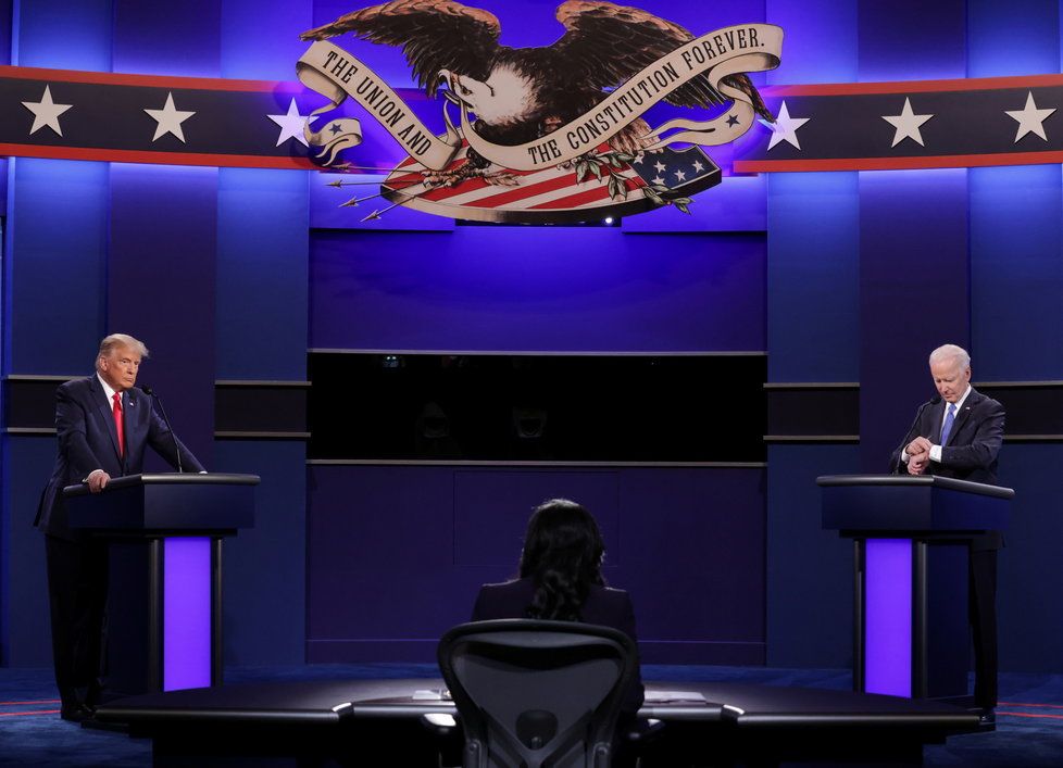 Poslední debata před konáním amerických prezidentských voleb mezi Donaldem Trumpem a Joem Bidenem (23.10.2020)