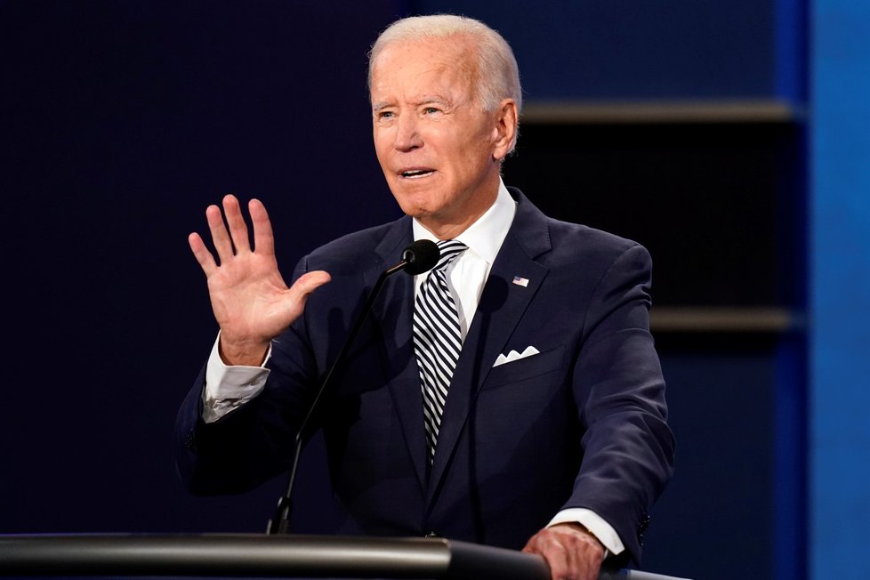 Předvolební debata v USA: Demokratický kandidát Joe Biden (29. 9. 2020)