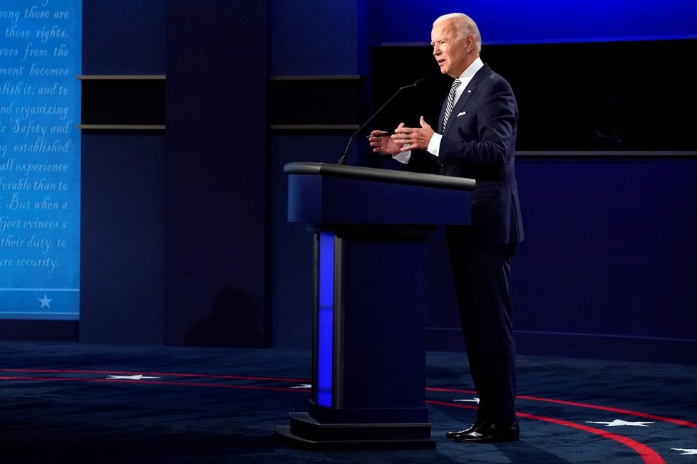 Předvolební debata v USA: Demokratický kandidát Joe Biden (29. 9. 2020)