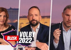 Primátoři Vaňková (ODS), Macura (ANO) a Hřib (Piráti) v předvolebních debatách Blesku před komunálkami 2022