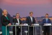 Krajská debata Blesk Zpráv o bydlení (22. 9. 2020): Zleva Petra Pecková (STAN), Ludvík Šulda (KSČM), Martin Kupka (ODS) a Radim Holiš (ANO)
