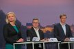 Krajská debata Blesk Zpráv o bydlení (22. 9. 2020): Zleva Petra Pecková (STAN), Ludvík Šulda (KSČM) a Martin Kupka (ODS)