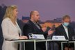 Debata Blesku o penzích a sociálních službách (29. 9. 2020): Zleva Michaela Matoušková (STAN), Filip Zachariáš (KSČM) a Vítězslav Schrek (ODS)