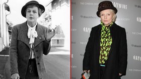 Je snad Miss Marpleová (vlevo) předlohou pro styl oblékání Debbie Harry?