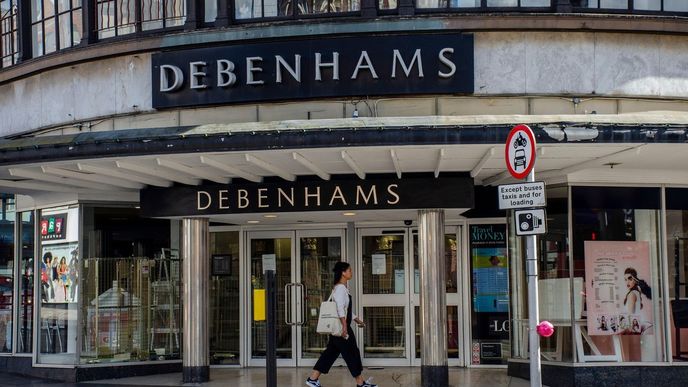Čerstvé problémy hlásí i obchodní domy Debenhams.