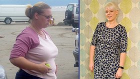 Deborah Deacy dokázala za rok shodit neuvěřitelných 35 kilogramů.