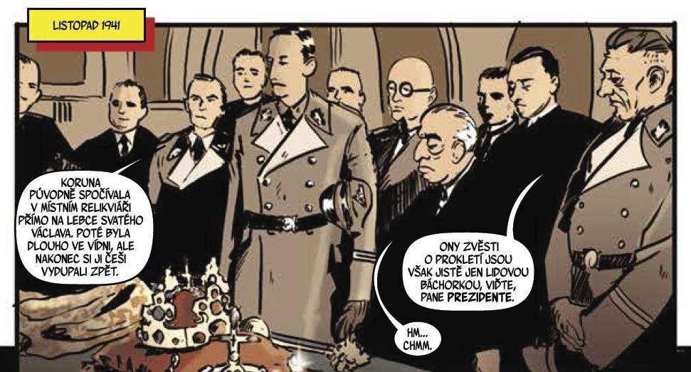 Reinhard Heydrich jako postava v komiksu Dechberoucí Zázrak