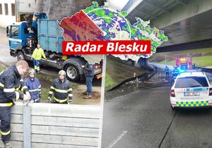 Česko zasáhly silné deště a Děčín staví protipovodňovou hráz. Sledujte radar Blesku