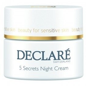 Uklidňující noční krém 5 Secrets Night Cream, Declaré, 1819 Kč (50 ml)