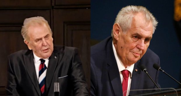 Zeman chválil novináře a opíral se o pultík, pak to „prasklo“. Experti: Bude hůř