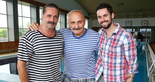 Tři generace Dejdarů: Martin, Vlastimil a Matěj