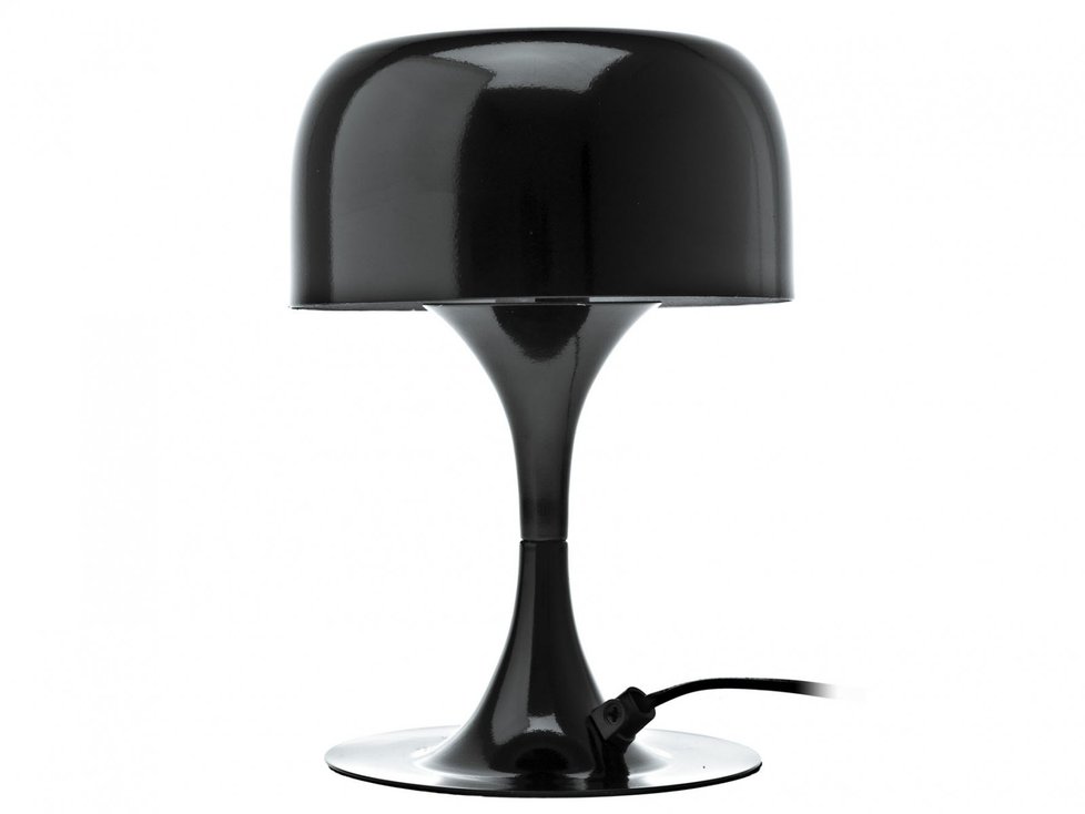 Elegantní osvětlení na váš stůl. Stolní lampa Mushroom metal black, www.presenttime.cz, 1388 Kč