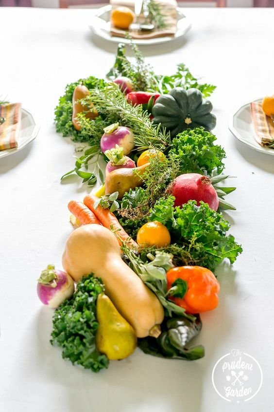 Podzimní zeleninu využijete i na ozdobu prostřeného stolu.