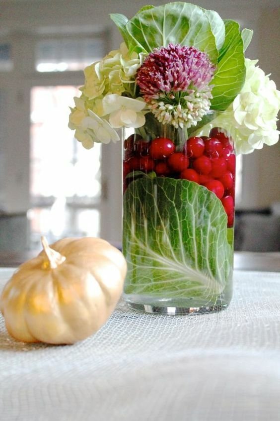 Zeleninu klidně naaranžujte i do vázy místo kytek.