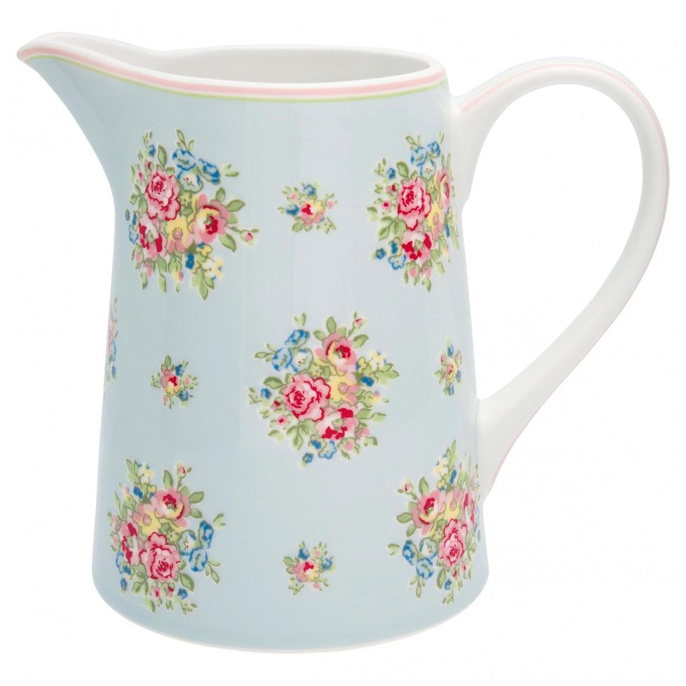 Litrový porcelánový džbán Franka Pale Blue, za 1134 Kč na bellarose.cz