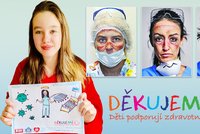 Děti podporují zdravotníky: Děkujeme, že vracíte lidem zdraví a naději!