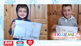 Kryštof (8) a Niko (5) vzkazují do nemocnice: Děkujeme! Zachránili jste nám strejdu a tetu!