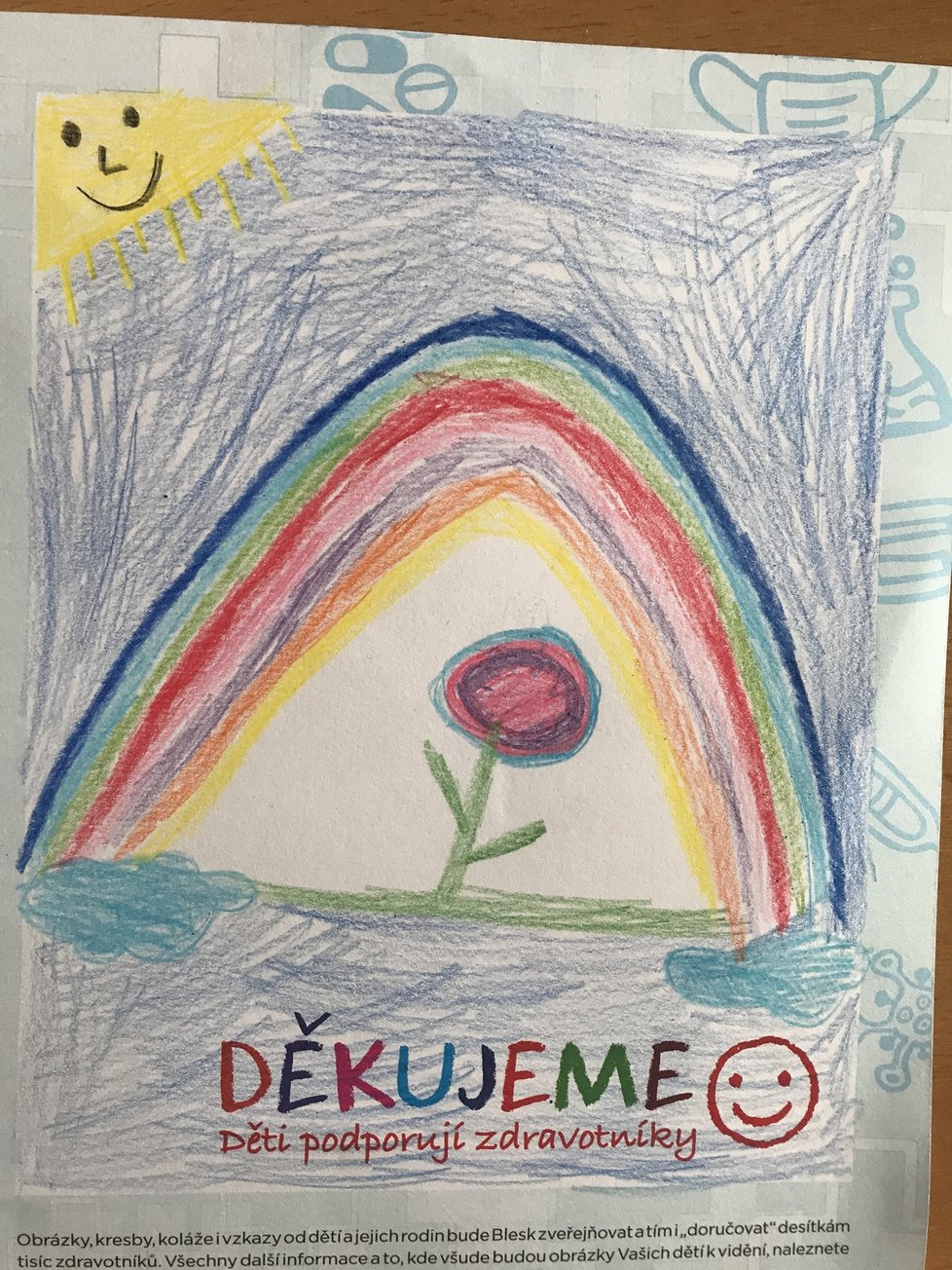 Eliška, 8 let, Kunčice pod Ondřejníkem: Duha pro dobrou náladu