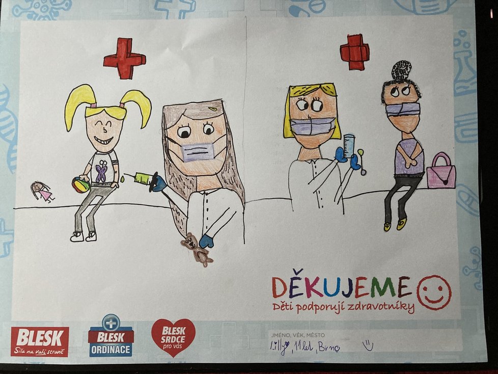 Lilly, 11 let, Brno: Děkujeme všem sestřičkám a doktorům!