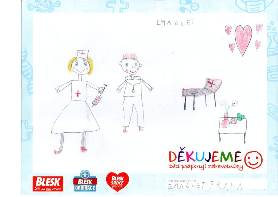 Ema, 6 let, Praha: Děkujeme