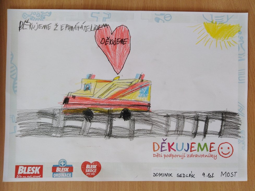 Domča, 9 let, Most: Děkuji