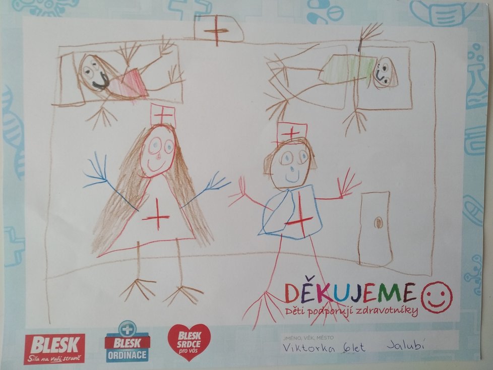 Viktorka, 6 let, Jalubí: Děkuji