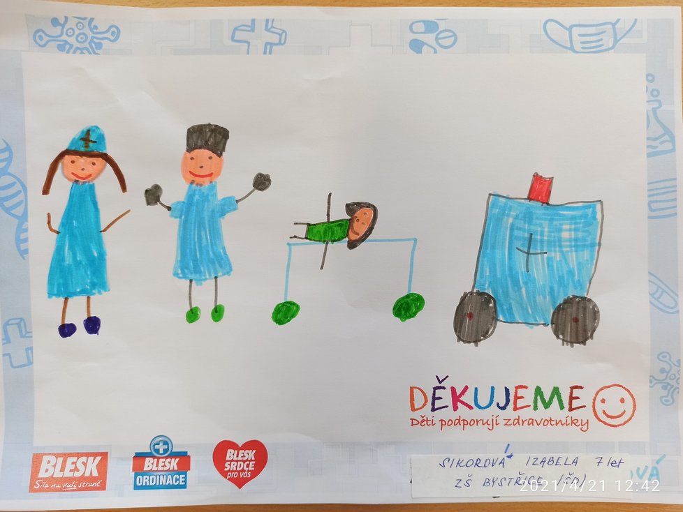 Izabela, 7 let, Bystřice: Děkujeme