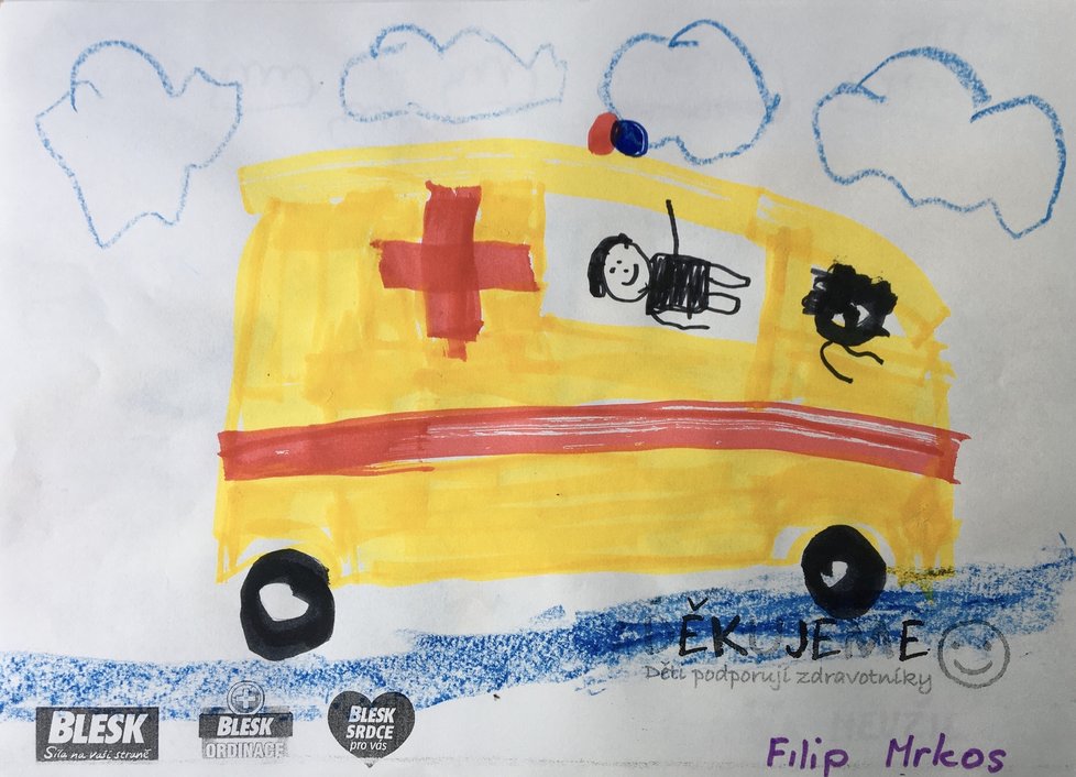 Filip, 6 let, Praha: Děkujeme všem zdravotníkům.