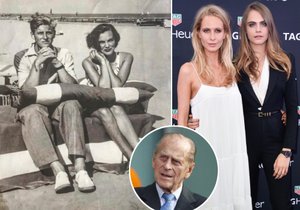 Babička Poppy a Cary Delevingne laškovala s mladým princem Philipem!