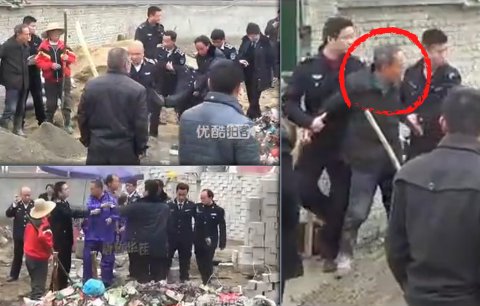 Děsivé video: Dělník zabil policistu motykou, když kontroloval nelegální stavbu