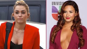 Miley Cyrus i Demi Lovato se navzájem podporují proti lidem, již kritizují jejich postavy