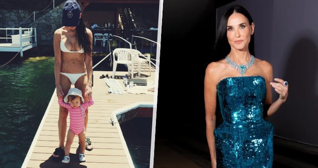 Demi Moore (61) je babička s božím tělem! Jak jí to sluší s vnučkou?