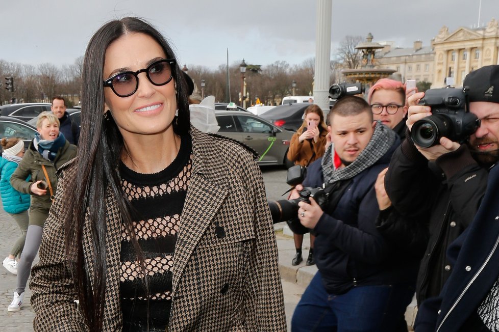 Demi Moore v únoru 2020