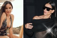 Demi Moore (60) na týdnu módy v Paříži: Uteklo jí prso!