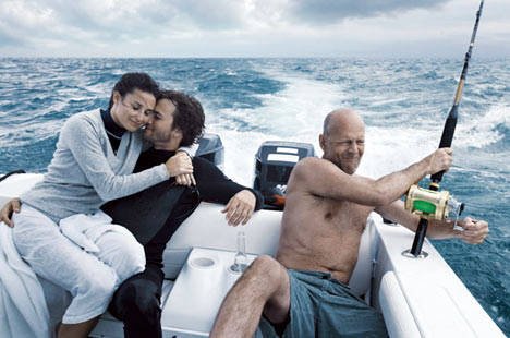 Společně na rybách i s exmanželem Demi Moore Brucem Willisem