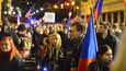 V Praze se 17. listopadu 2020 demonstrovalo proti vládním opatřením